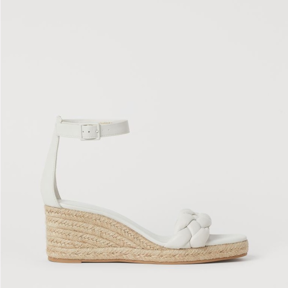 H&M Wedge-heel Espadrille Sandals size 8